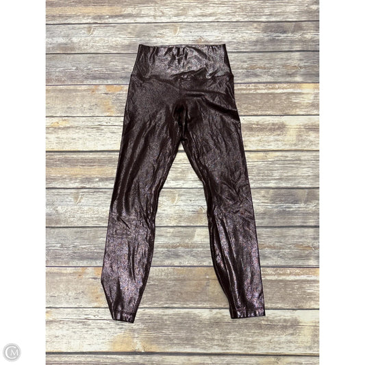 Athletic Leggings By Lululemon In Maroon, Size: 4
