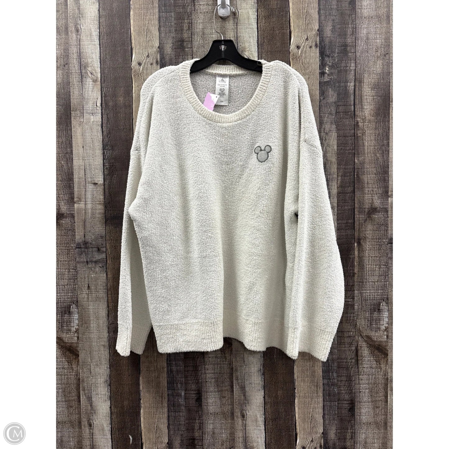 Sweater By Disney In White, Size: Xl