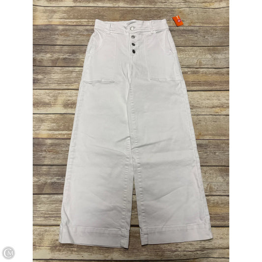Jeans Wide Leg By Evereve In White, Size: 4