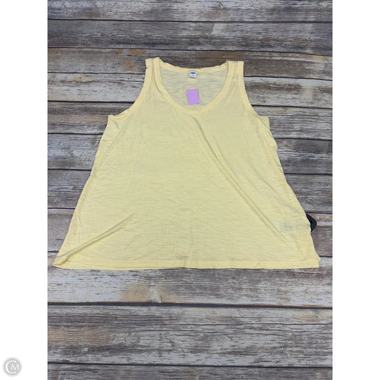 Top Sleeveless Basic By Old Navy In Yellow, Size: L