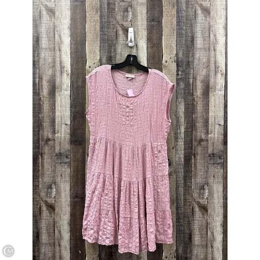 Dress Casual Midi By Knox Rose In Pink, Size: S