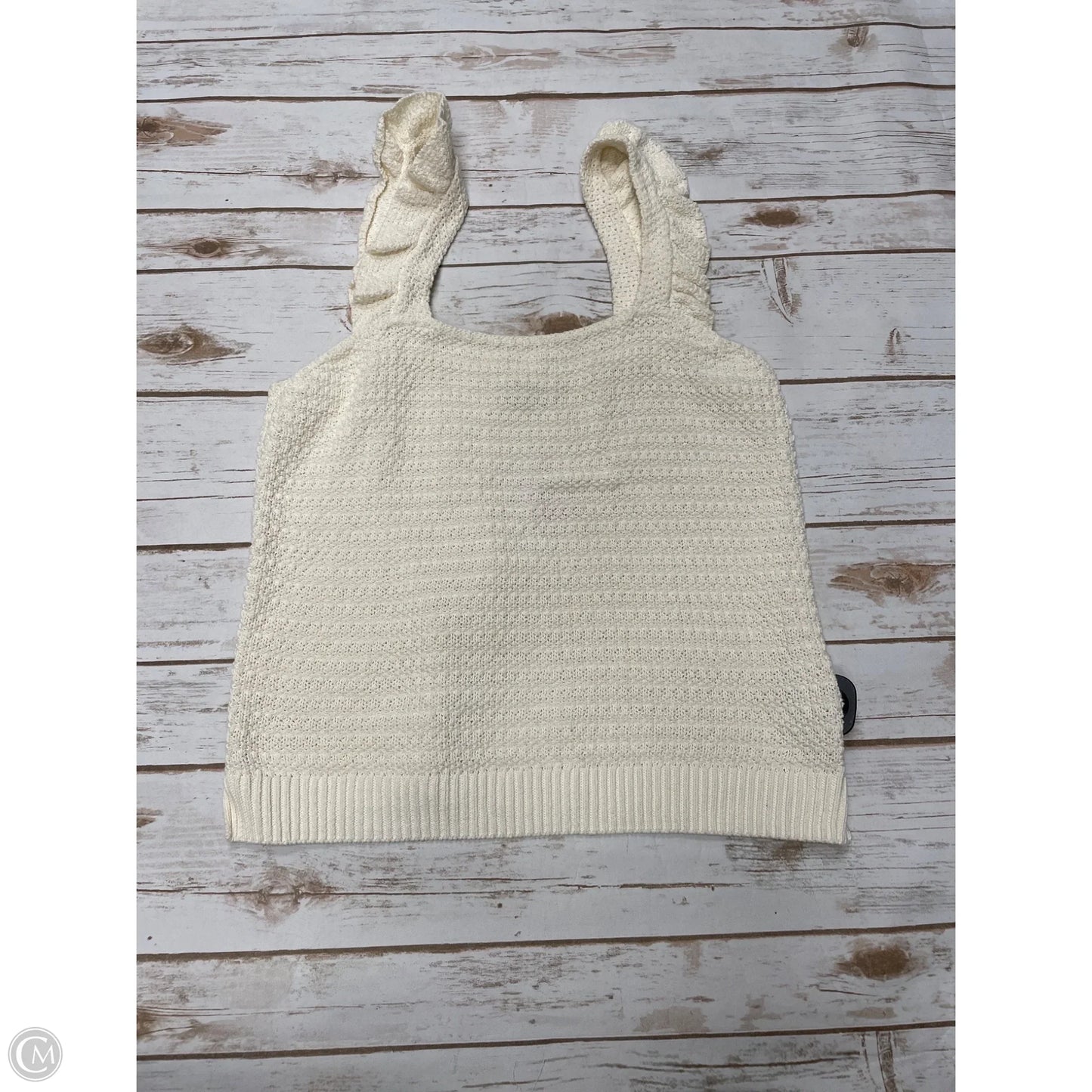 Top Sleeveless By Madewell In Cream, Size: S