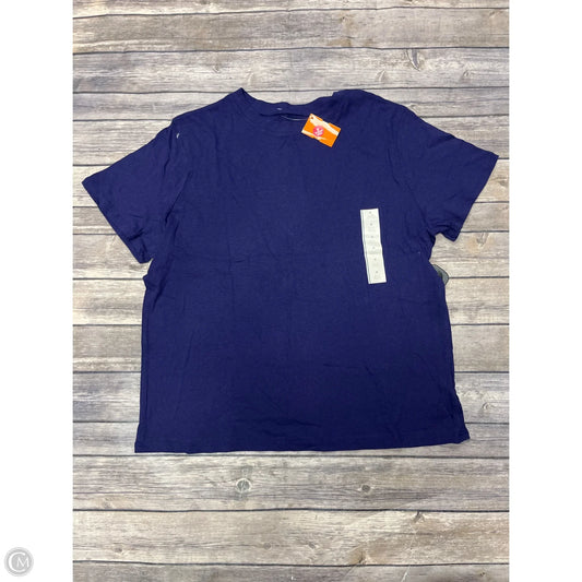 Top Short Sleeve Basic By A New Day In Purple, Size: M