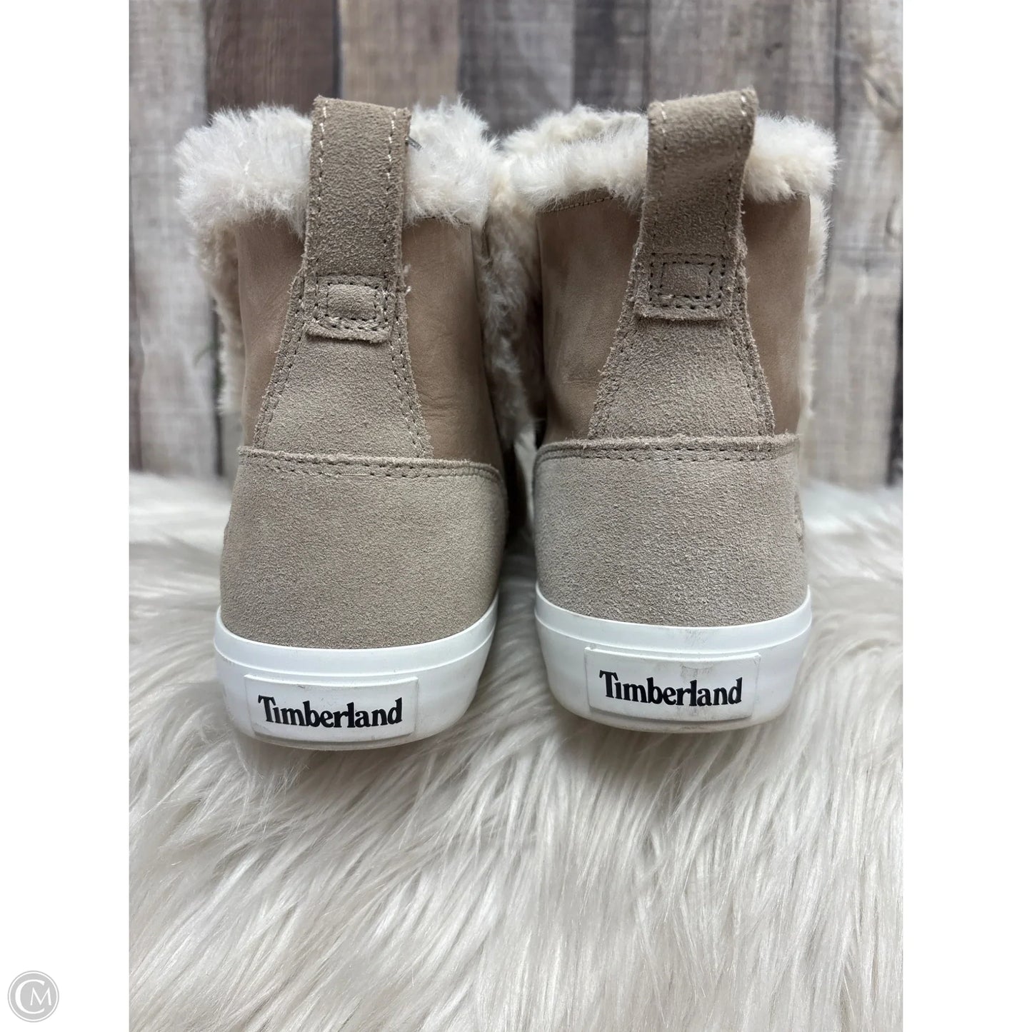 Boots Ankle Flats By Timberland In Beige, Size: 8.5