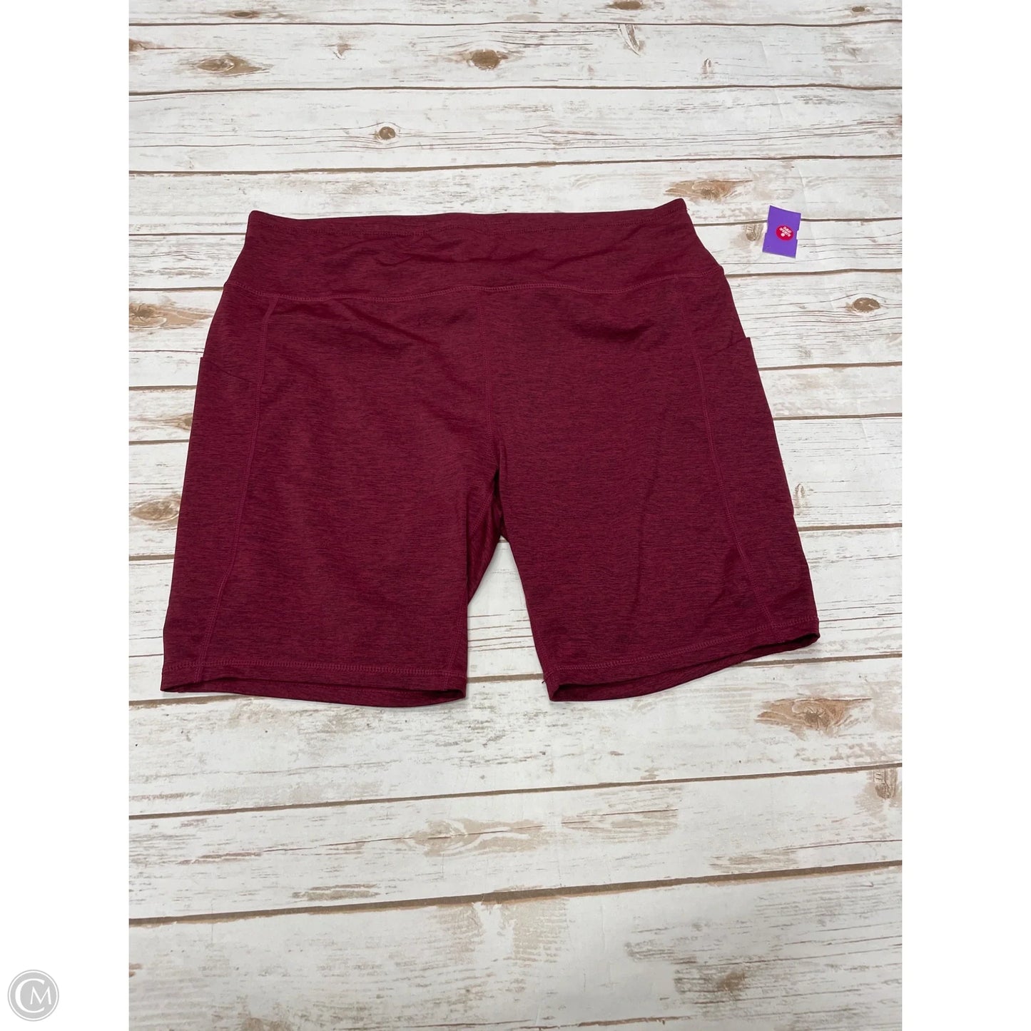 Athletic Shorts By Cme In Red, Size: 3x