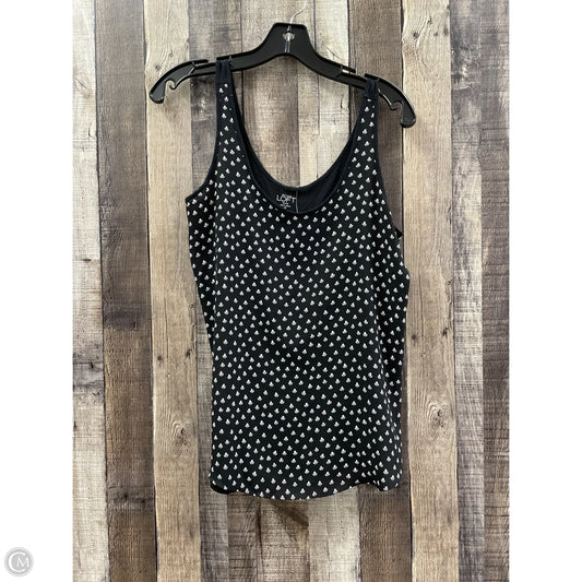 Top Sleeveless By Loft In Black, Size: M