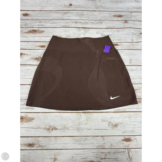 Athletic Skirt By Nike In Brown, Size: L
