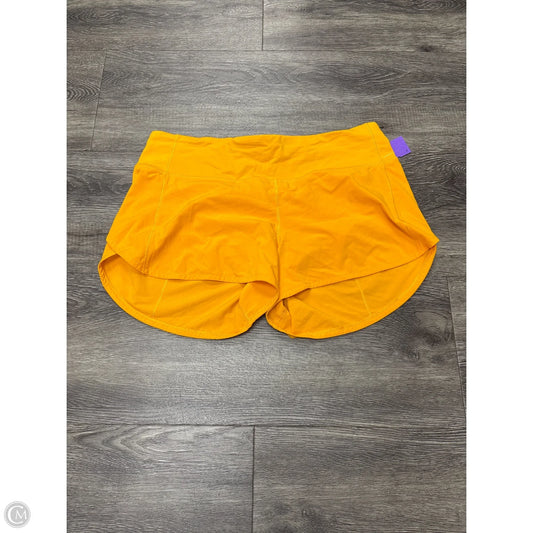 Athletic Shorts By Lululemon In Yellow, Size: 10