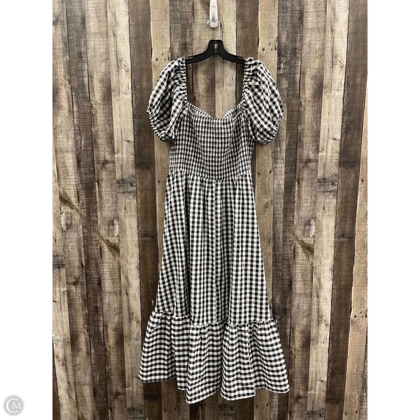 Dress Casual Maxi By Cmf In Checkered Pattern, Size: 3x