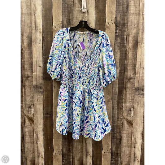 Top Short Sleeve By Jodifl In Multi-colored, Size: 2x