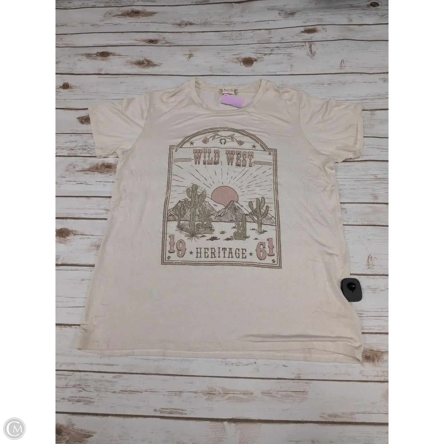 Top Short Sleeve By Altard State In Cream, Size: Xl