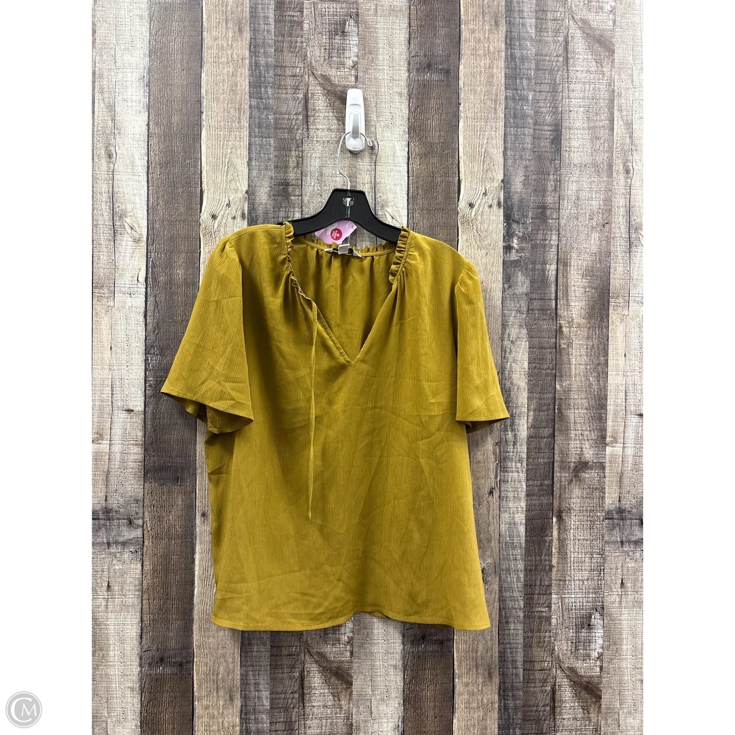 Top Short Sleeve By Nine West In Green, Size: L