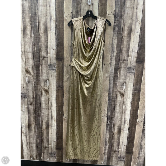 Dress Casual Maxi By Connected Apparel In Gold, Size: 16