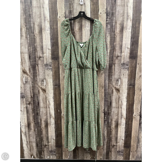 Dress Casual Maxi By Luxology In Green, Size: Xl