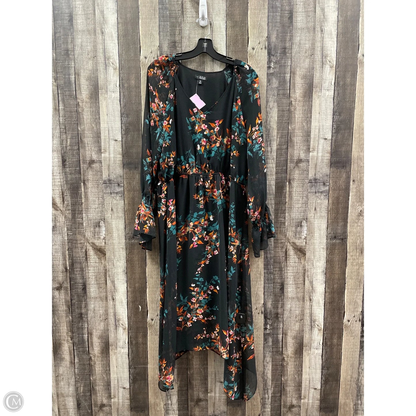 Dress Casual Maxi By Ana In Black, Size: Xxl