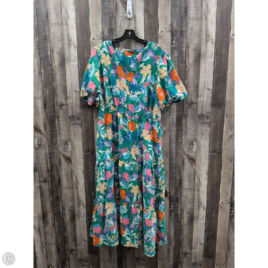 Dress Casual Maxi By Cmf In Multi-colored, Size: Xxl