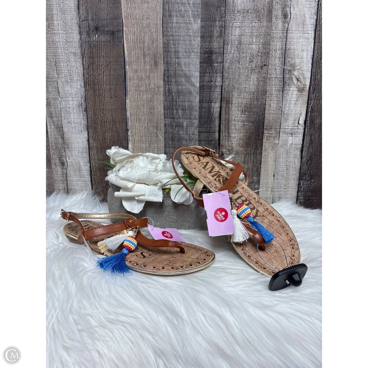 Sandals Flats By Sam And Libby In Brown, Size: 8.5