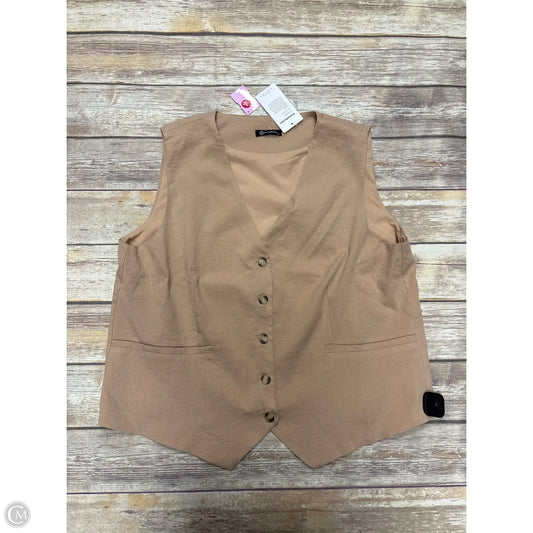Vest Other By Prettygarden In Brown, Size: Xxl