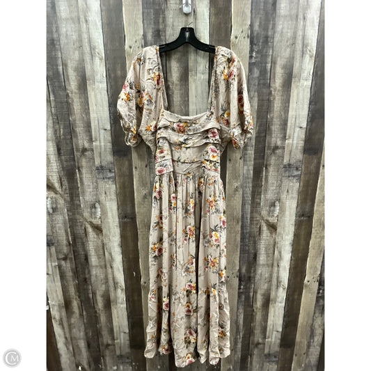 Dress Casual Maxi By Arula In Brown, Size: 1x