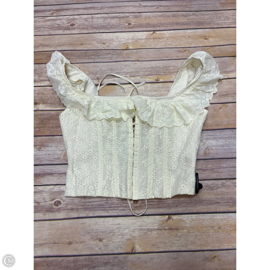 Top Sleeveless By Cmf In Cream, Size: S