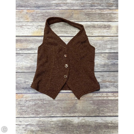 Top Sleeveless By Cmf In Brown, Size: S