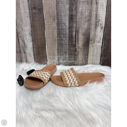 Sandals Flats By Universal Thread In Brown, Size: 7.5