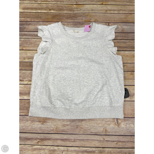 Top Sleeveless By Hem & Thread In Grey, Size: L