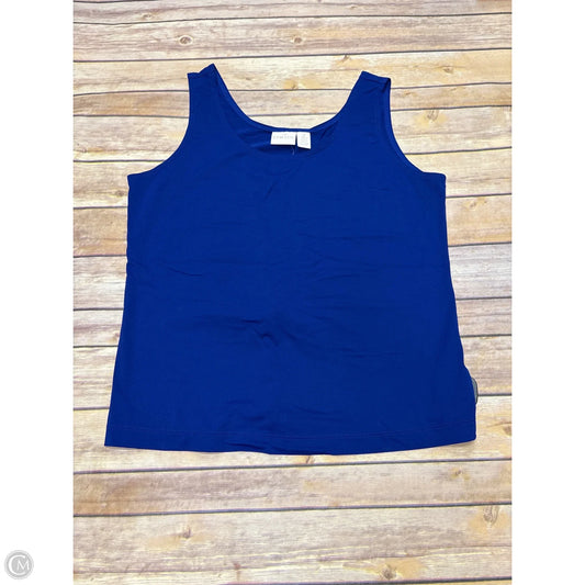 Top Sleeveless Basic By Chicos In Blue, Size: L
