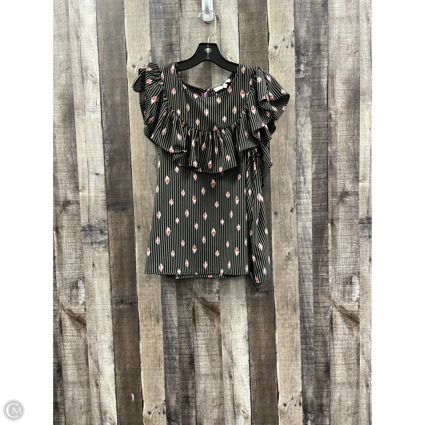 Top Short Sleeve By Eri + Ali In Black, Size: Xs