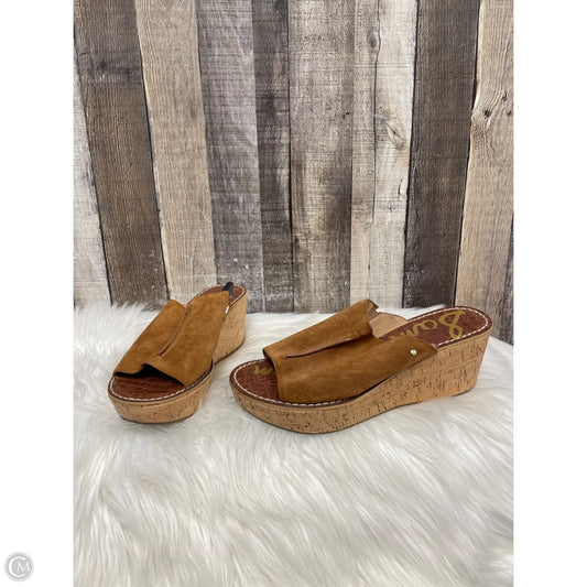 Sandals Heels Platform By Sam Edelman In Brown, Size: 9