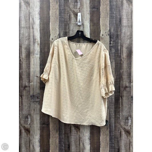 Top Short Sleeve By Shein In Brown, Size: 2x
