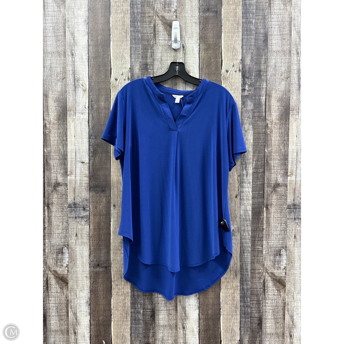 Top Short Sleeve By Cato In Blue, Size: Xl