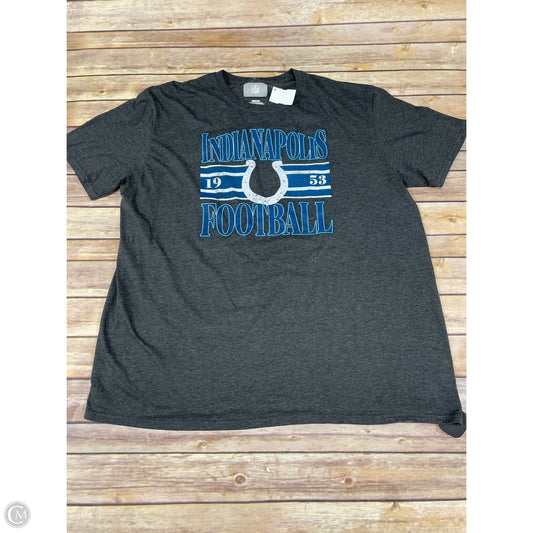 Top Short Sleeve By Nfl In Grey, Size: 2x