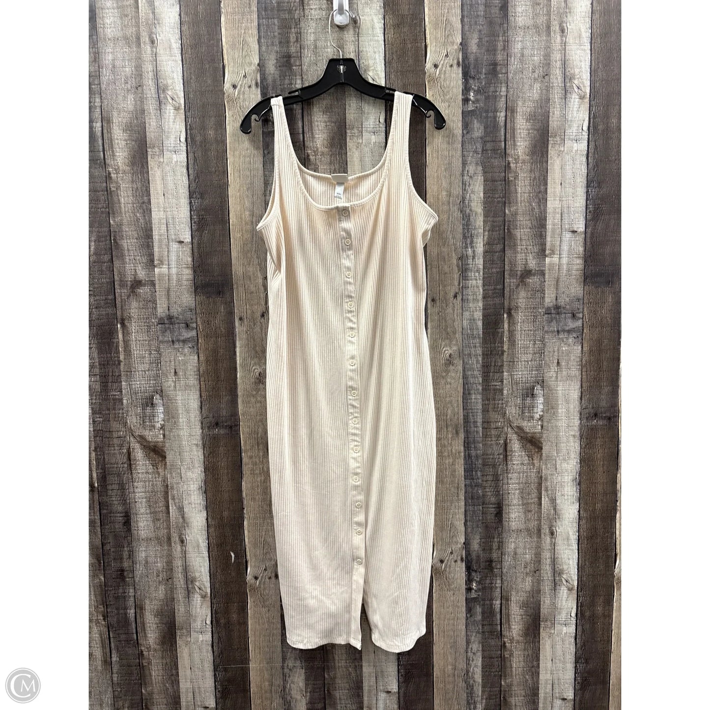 Dress Casual Midi By A New Day In Cream, Size: Xxl