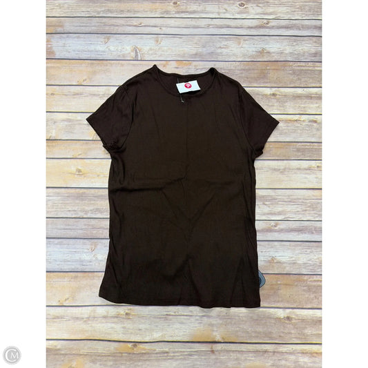 Top Short Sleeve Basic By A New Day In Brown, Size: L