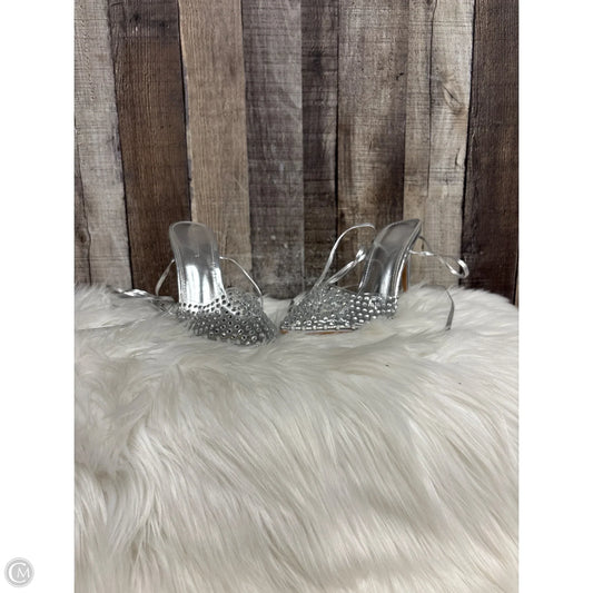 Shoes Heels Stiletto By Azalea Wang In Silver, Size: 8