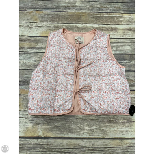 Vest Puffer & Quilted By Stoosh In Peach, Size: M