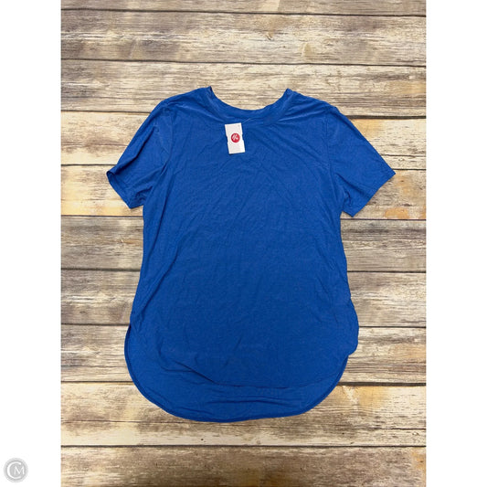 Athletic Top Short Sleeve By Mta Pro In Blue, Size: S