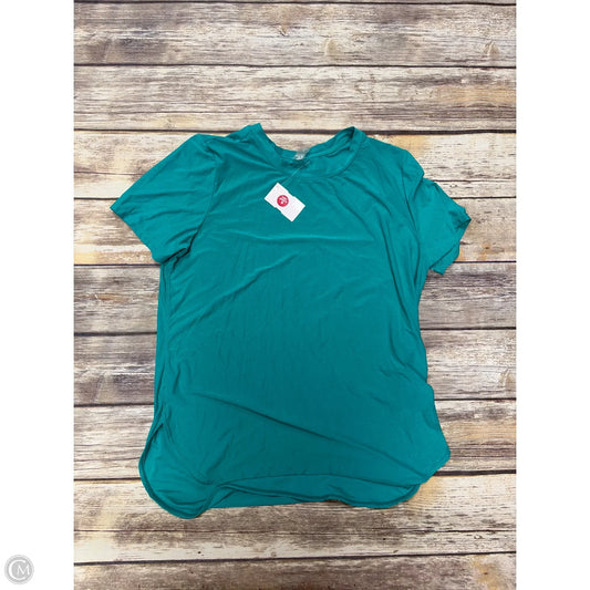 Athletic Top Short Sleeve By Mta Pro In Green, Size: S