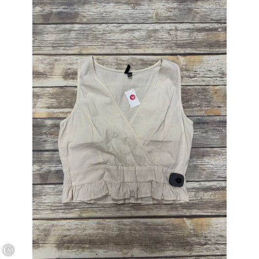 Tank Top By Vero Moda In Cream, Size: L