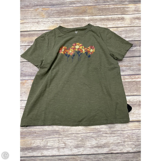 Top Short Sleeve Basic By Dip In Green, Size: M