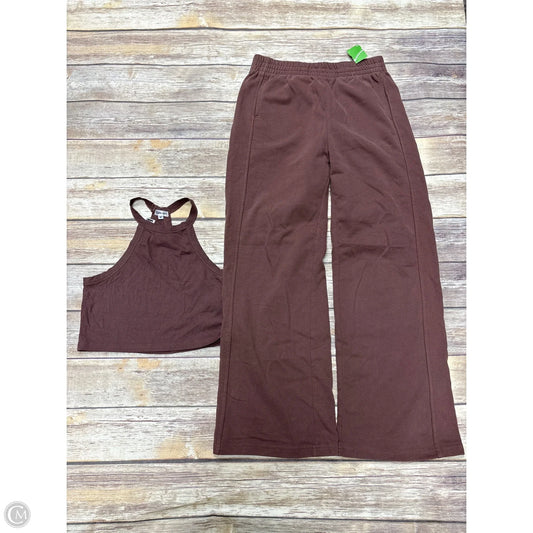 Pants Set 2pc By Cme In Brown, Size: M