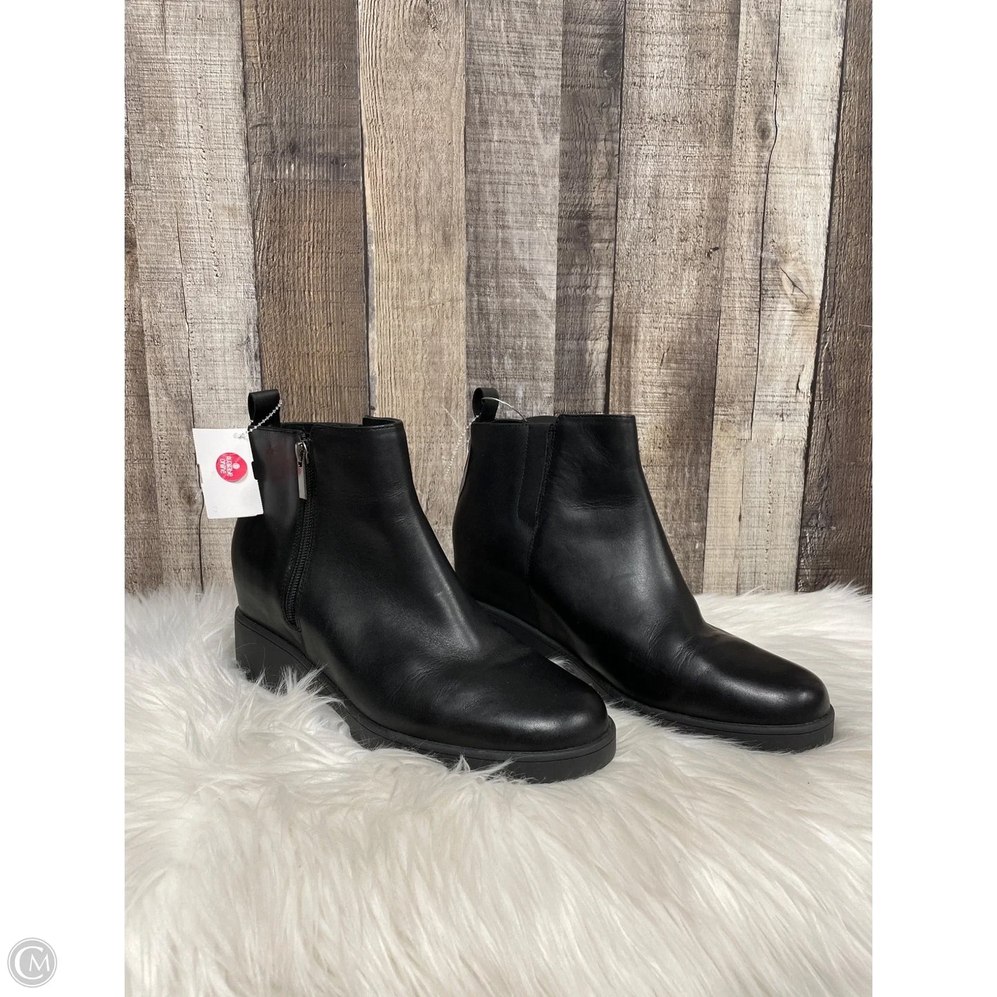 Boots Leather By Abeo In Black, Size: 8