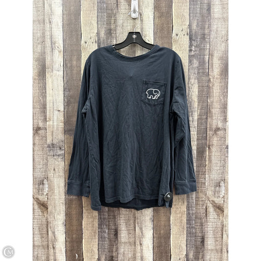 Top Long Sleeve By Ivory Ella In Black, Size: Xxl