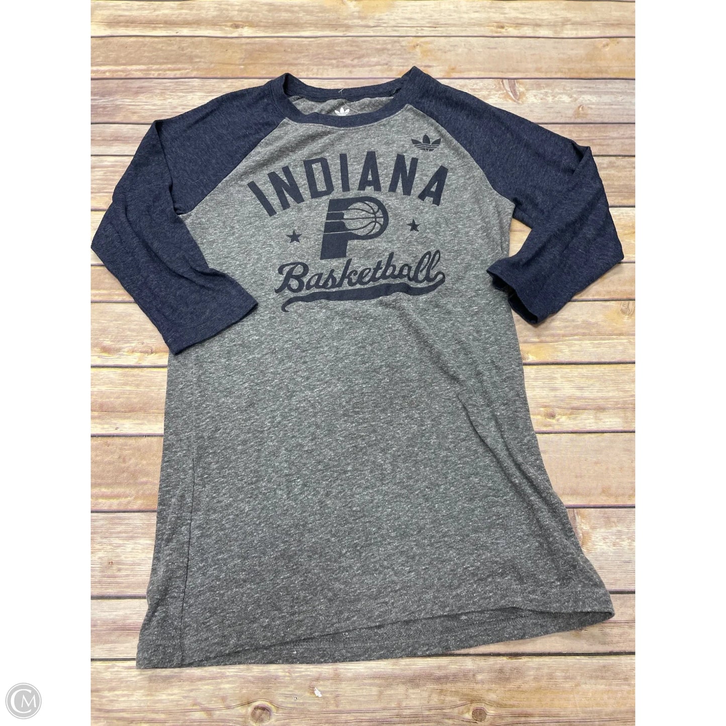 Top 3/4 Sleeve By Adidas In Blue, Size: M