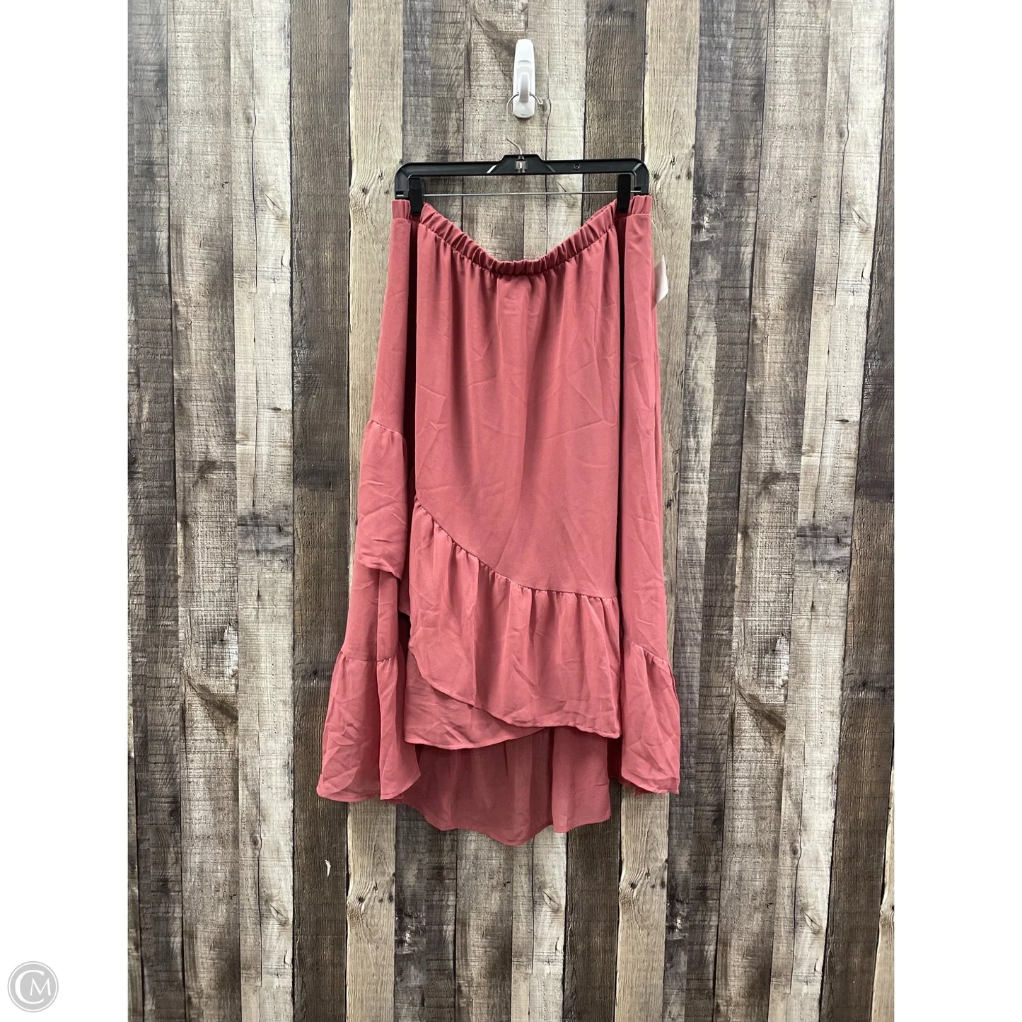 Skirt Maxi By A New Day In Pink, Size: Xl