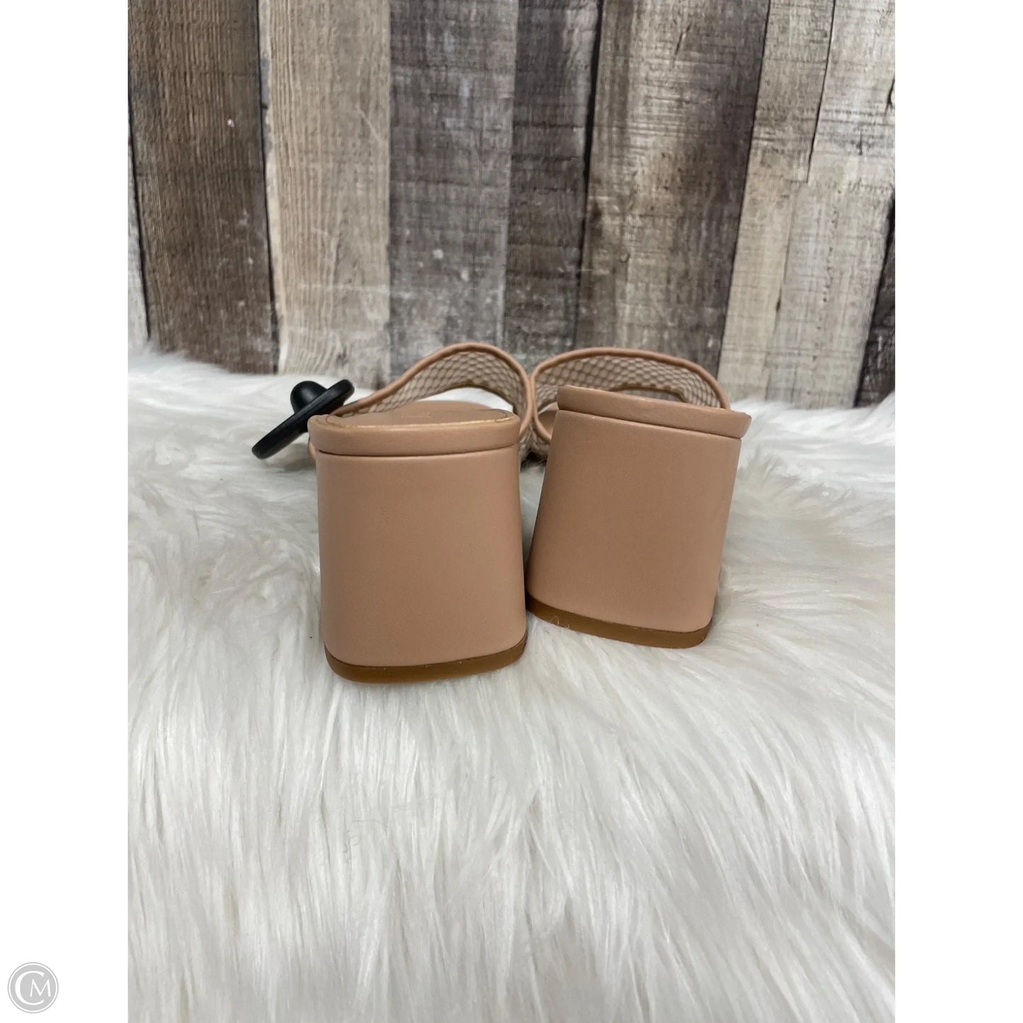Sandals Heels Block By J. Crew In Beige, Size: 9
