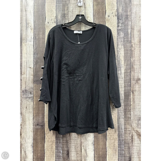 Top 3/4 Sleeve By 89th And Madison In Black, Size: 2x