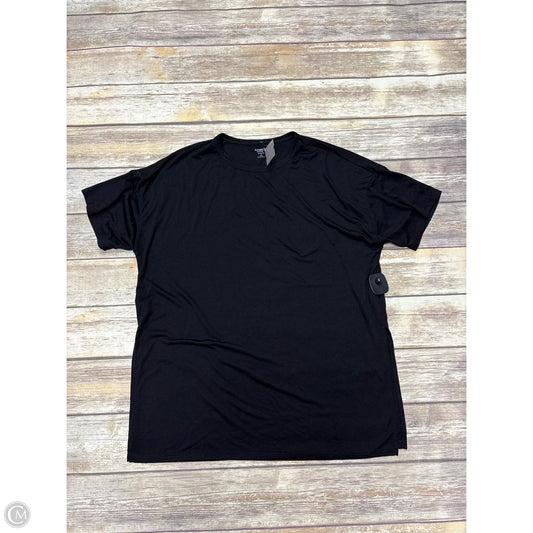 Athletic Top Short Sleeve By Old Navy In Black, Size: S