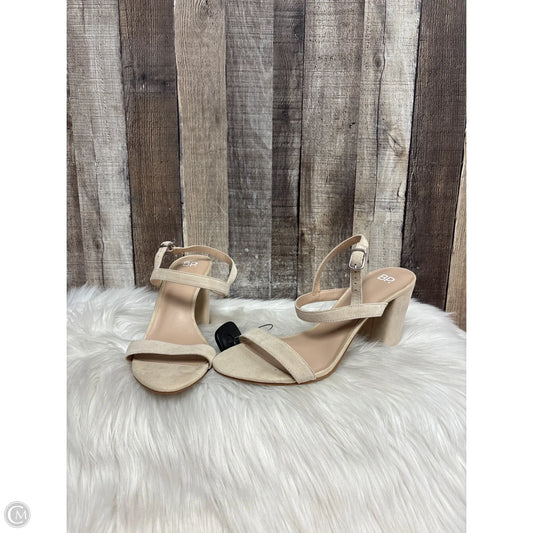 Sandals Heels Block By Bp In Tan, Size: 10